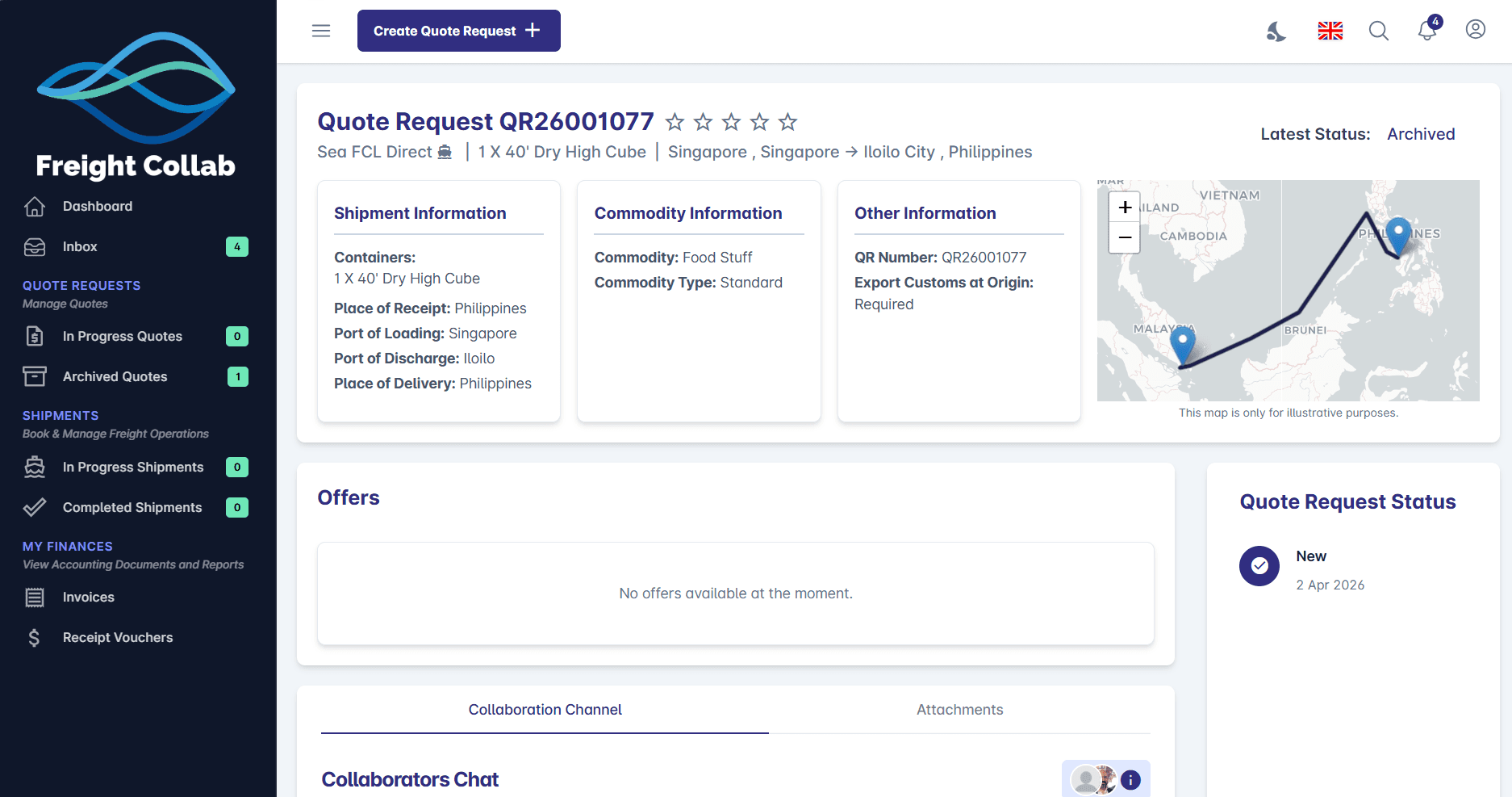 OFreight Portal screenshot