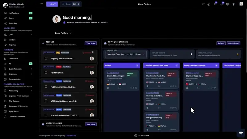 OFreight AI product demo